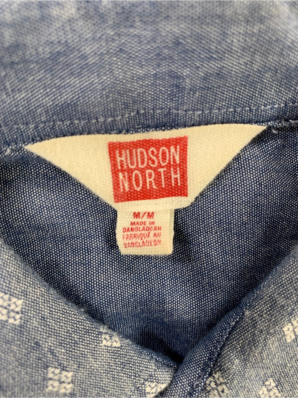 Pre loved HUDSON NORTH shirt mens size M - Picture 4 of 5